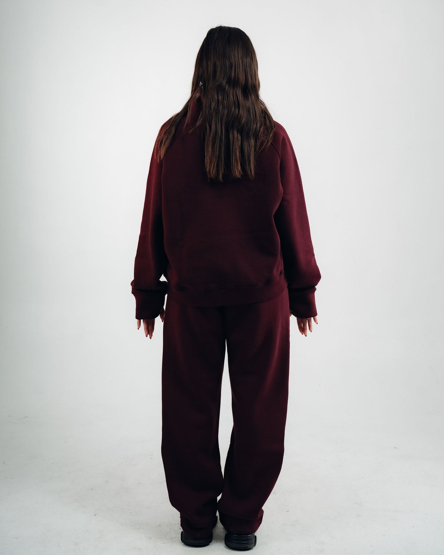 OVER-SIZED SWEATPANTS ( BURGUNDY )