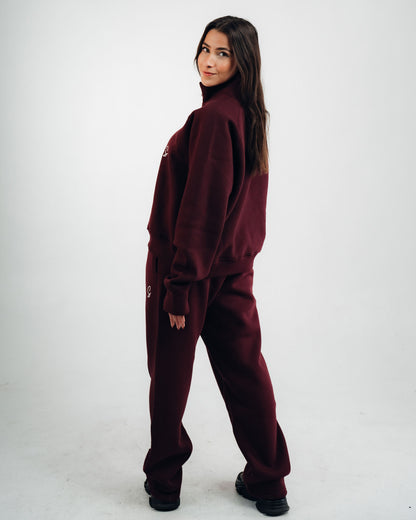 OVER-SIZED SWEATPANTS ( BURGUNDY )