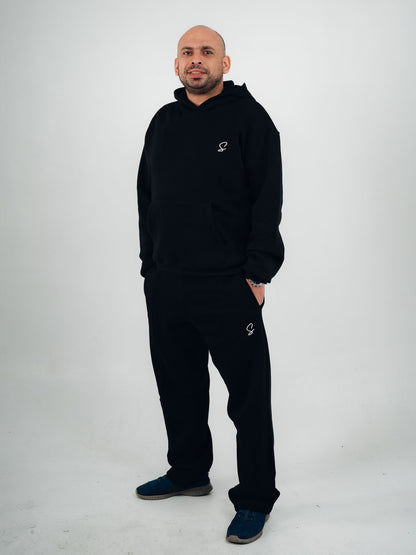 OVER-SIZED SWEATPANTS ( BLACK )