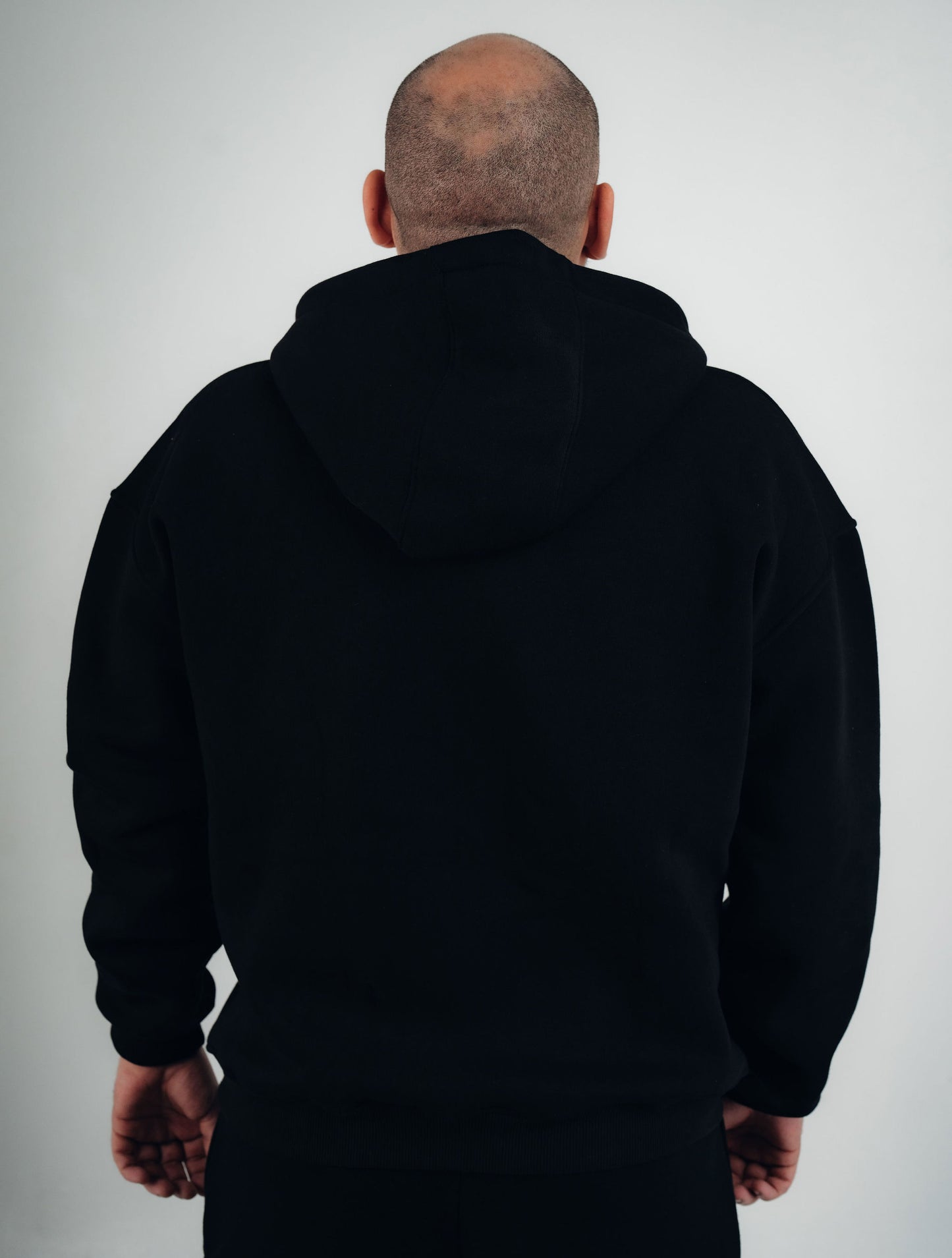 OVER-SIZED HOODIE ( BLACK )