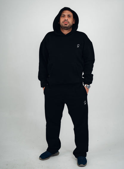 OVER-SIZED SWEATPANTS ( BLACK )